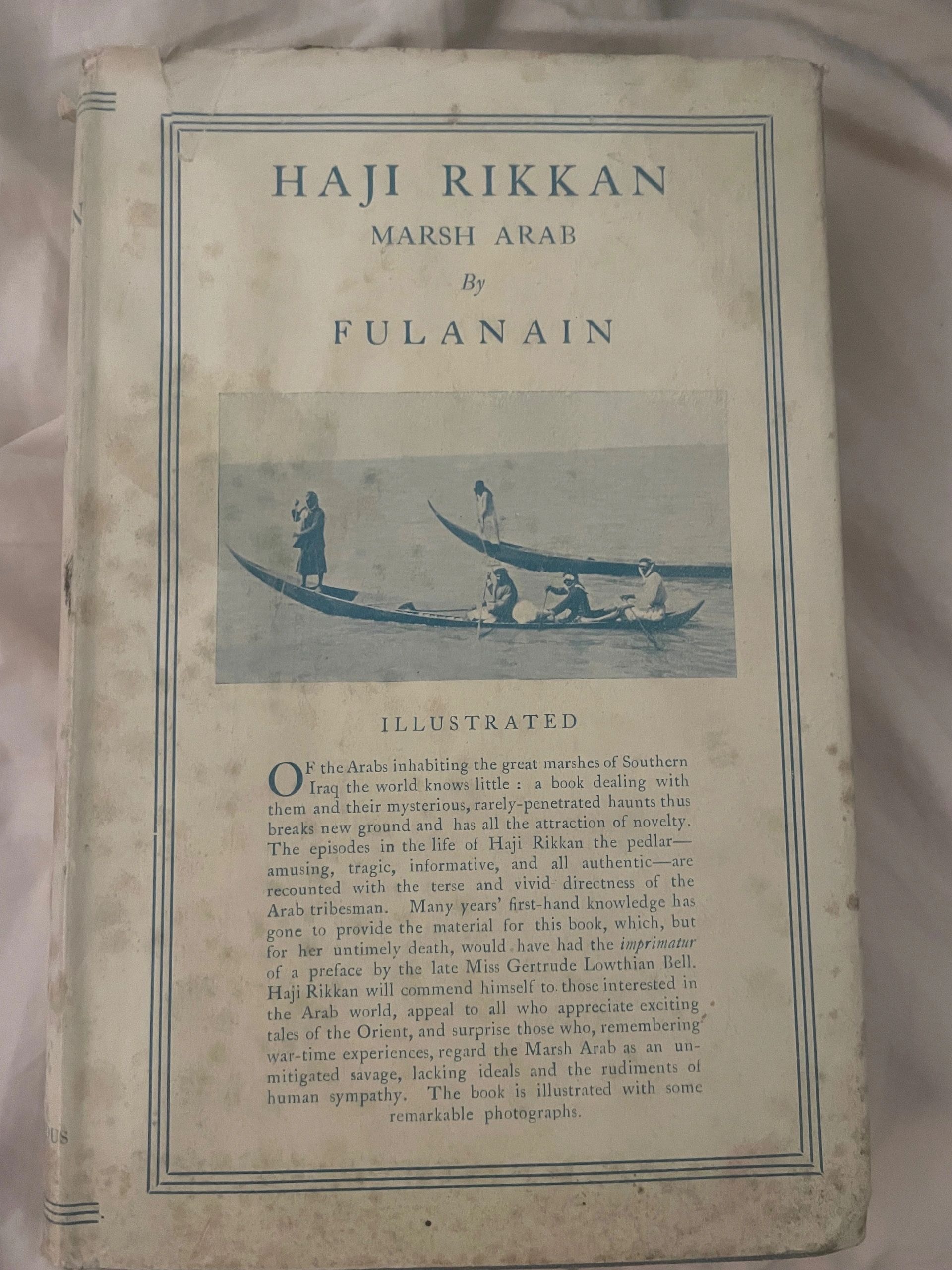 Haji Rikkan Marsh Arab book cover by Fulanain